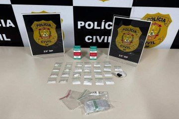 Polícia Civil apreende metanfetamina, cocaína e cetamina  -  (crédito: Reprodução/PCDF)