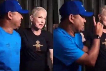 Xuxa questiona se fã é bolsonarista e pesa o clima em encontro - (crédito: Reprodução/Instagram) Xuxa questiona se fã é bolsonarista e pesa o clima em encontro - (crédito: Reprodução/Instagram)