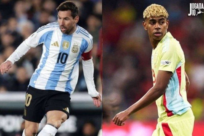 As vitórias recentes nesta Data Fifa de setembro aumentam a expectativa por um confronto entre Messi e Lamine Yamal -  (crédito: Foto: Divulgação / AFA Seleção Espanhola de Futebol)