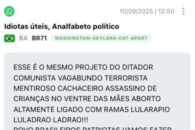 Outro exemplo de postagem sobre o Nepal nas redes sociais -  (crédito: Palver)