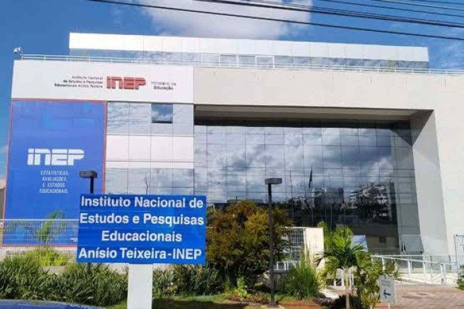 fachada do Instituto Nacional de Estudos e Pesquisas Educacionais Anísio Teixeira (Inep) -  (crédito: Divulgação/ Portal Gov.br)