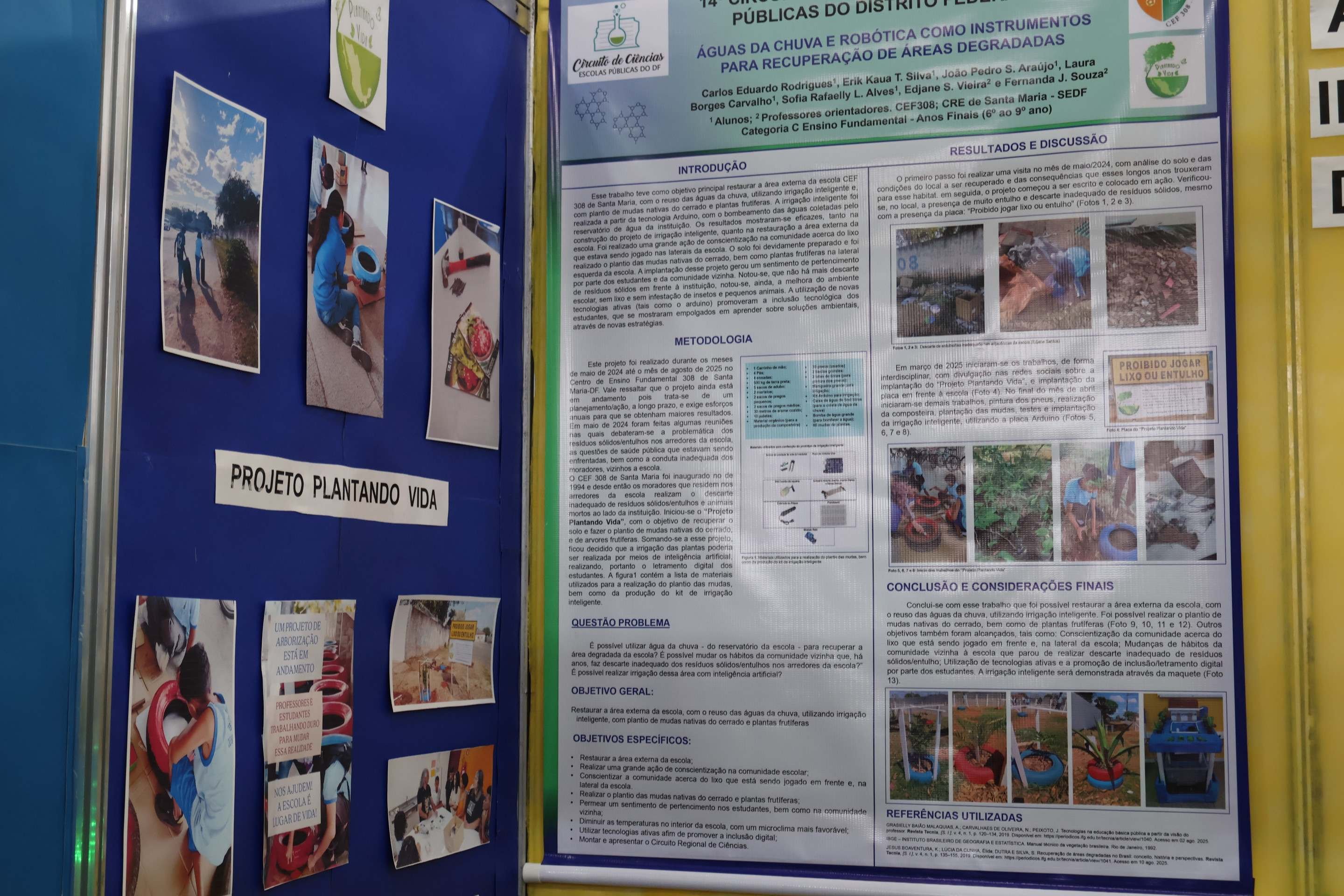  10/09/2025 Bruna Gaston CB/DA Press. Centro de Educação Profissional de Santa Maria. Décimo quarto circuito de ciências nas escolas públicas do DF. Projeto Plantando Vida       