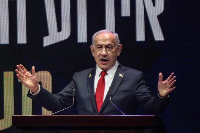 As declarações de Netanyahu ocorrem em um momento de aumento de tensão na região -  (crédito: Menahem Kahana/AFP)