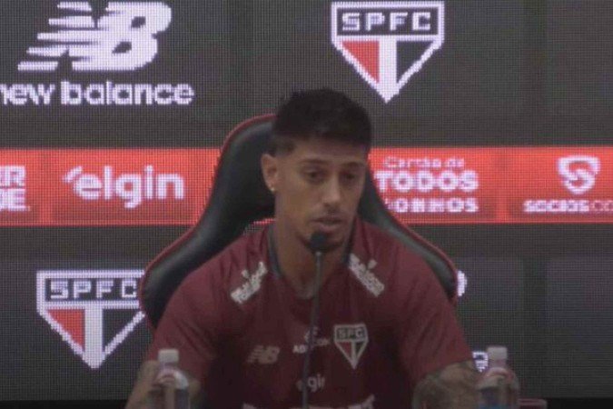 Rigoni é apresentado oficialmente no São Paulo - (crédito: Foto: Reprodução) Rigoni é apresentado oficialmente no São Paulo - (crédito: Foto: Reprodução)