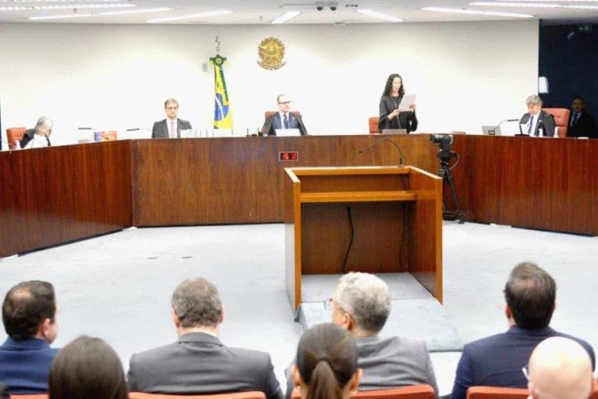 Quinto dia de julgamento de Bolsonaro na Primeira Turma do STF -  (crédito: Ed Alves/CB/D.A Press)