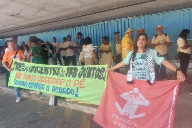 Paralizacão de servidores no IFB -  (crédito: Divulgação)