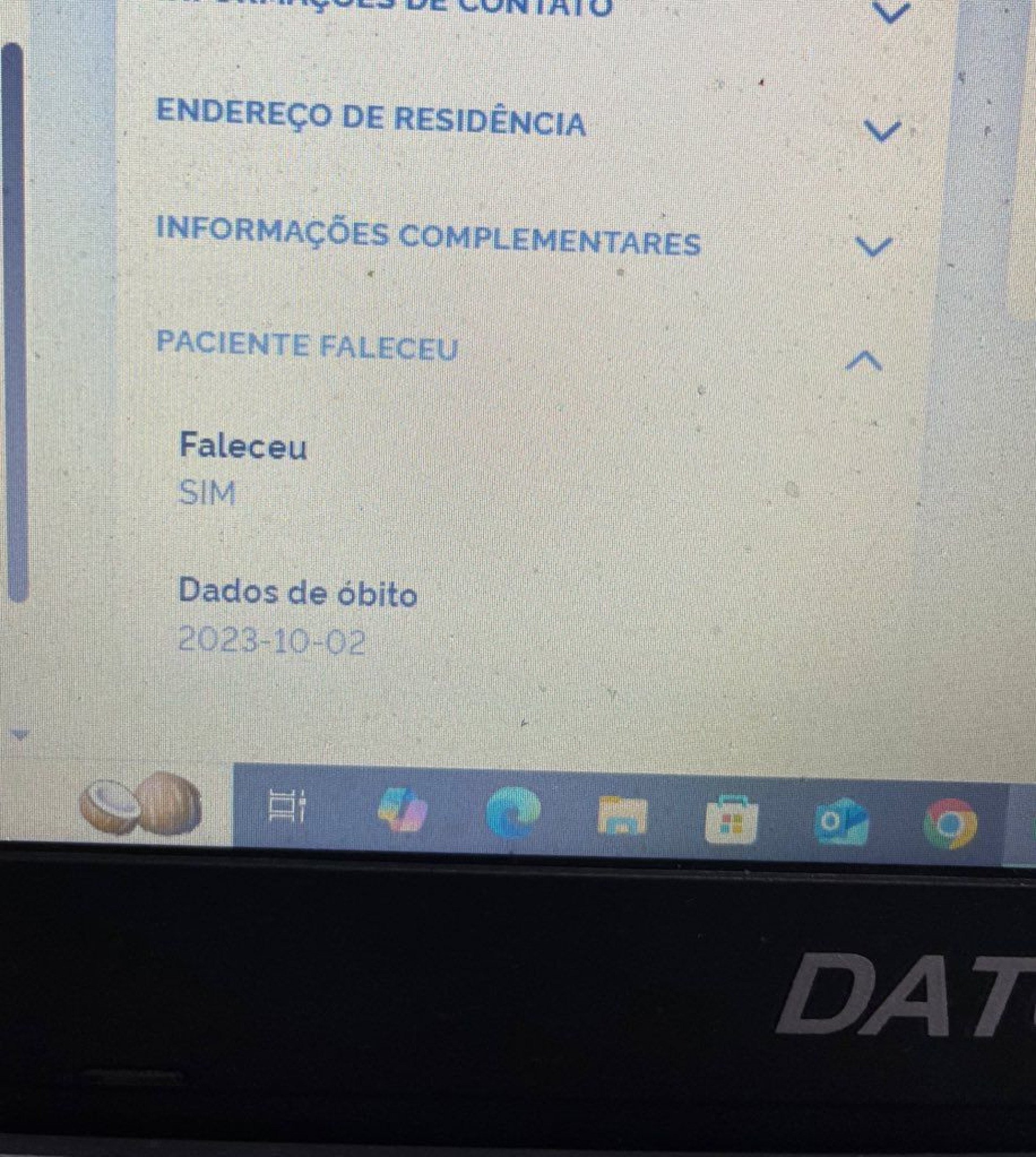 Além do óbito, também foi alterado nos registros o nome do pai de Matias e a etnia do argentino