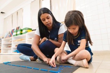 Escola Montessori aposta em uma educação centrada na autonomia e na experiência da criança -  (crédito: Divulgação)