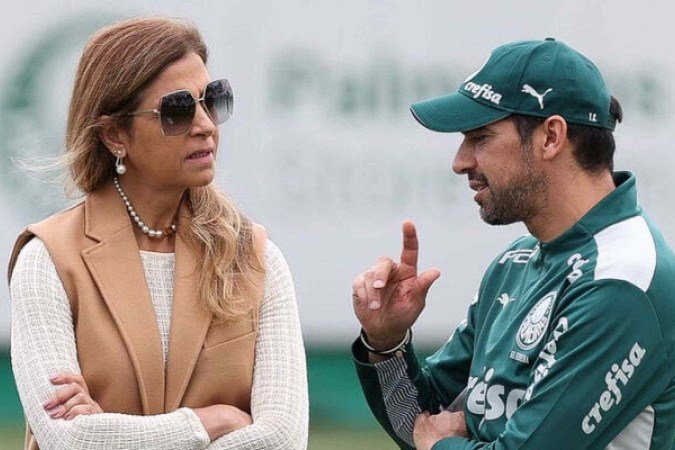 Leila Pereira quer manter Abel Ferreira como técnico do Palmeiras até 2027 -  (crédito: Foto: Cesar Greco/Palmeiras)