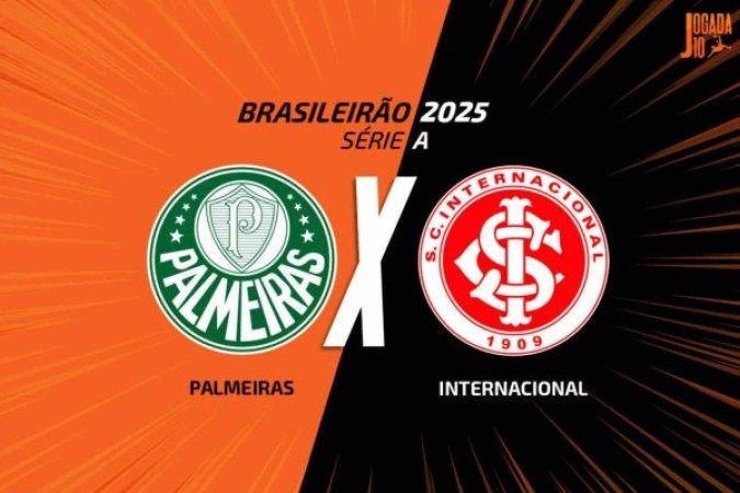 Palmeiras e Internacional se enfrentam no Allianz Parque, pelo Brasileirão - (crédito: Foto: Arte/Jogada10) Palmeiras e Internacional se enfrentam no Allianz Parque, pelo Brasileirão - (crédito: Foto: Arte/Jogada10)
