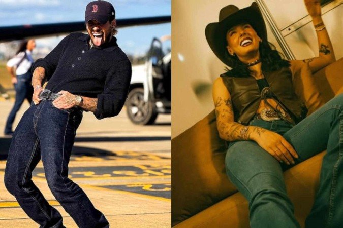 Zé Felipe usa item suspeito de Ana Castela e alimenta rumores de affair -  (crédito: Reprodução/Instagram)