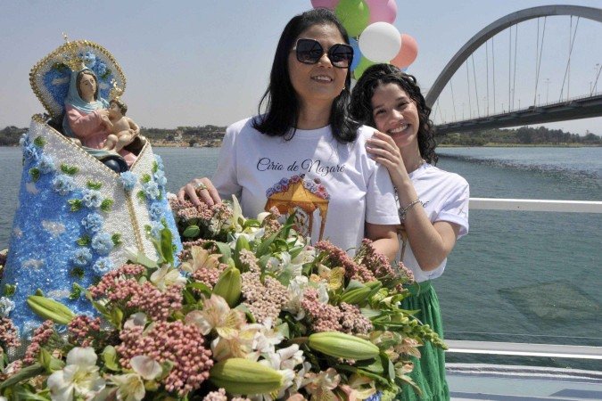  Maria Clara Belgrano com a a tia Fabiula Yuni -  (crédito:  Marcelo Ferreira/CB/D.A Press)