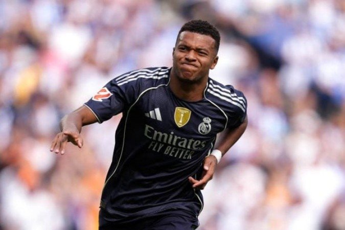 Mbappé marcou na vitória do Real Madrid sobre a Real Sociedad -  (crédito: Foto: Juan Manuel Serrano Arce/Getty Images)
