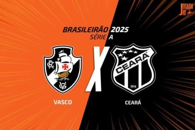 Vasco x Ceará: onde assistir, escalações e arbitragem -  (crédito: Arte Jogada10)