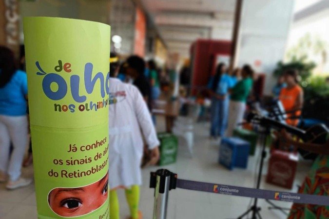 Evento promovido pelo Hospital da Criança e pela Abrace visa a conscientização do retinoblastoma -  (crédito: Ana Carolina Alves/CB)
