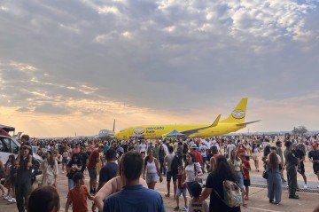 O evento ocorreu na Base Aérea de Brasília - (crédito: Nathália Queiroz/CB.Press) O evento ocorreu na Base Aérea de Brasília - (crédito: Nathália Queiroz/CB.Press)