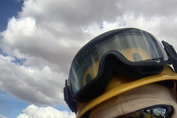 Paulo Lima no combate ao fogo