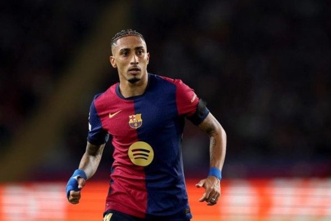 Raphinha em ação pelo Barcelona - (crédito: Foto: Carl Recine / Getty Images) Raphinha em ação pelo Barcelona - (crédito: Foto: Carl Recine / Getty Images)