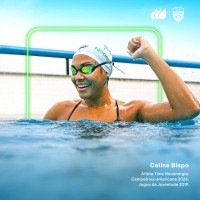 Celine Bispo, campeã sul-americana juvenil de natação -  (crédito: Divulgação/Neoenergia)
