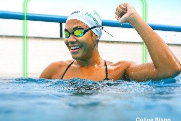 Celine Bispo, campeã sul-americana juvenil de natação -  (crédito: Divulgação/Neoenergia)