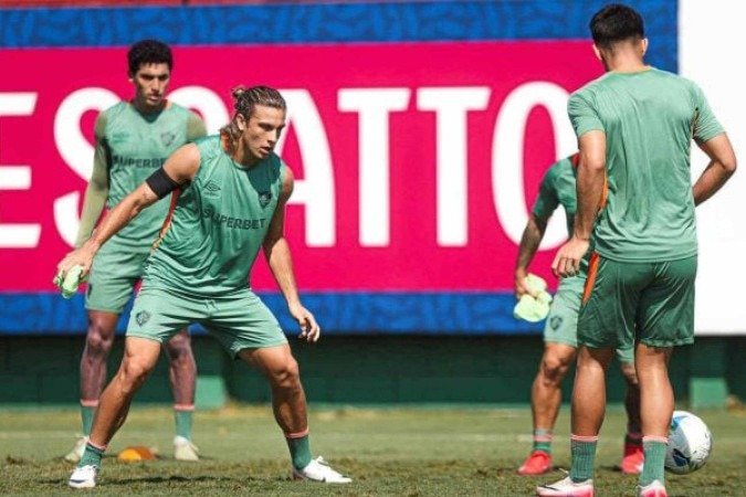 Fluminense retomará com os titulares contra o Lanús (ARG) -  (crédito: Foto: MARINA GARCIA / FLUMINENSE F.C.)