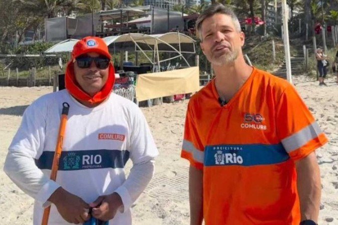 Diego Ribas em praia no Rio de Janeiro -  (crédito: Fotos: Reprodução/ Instagram Diego Ribas)