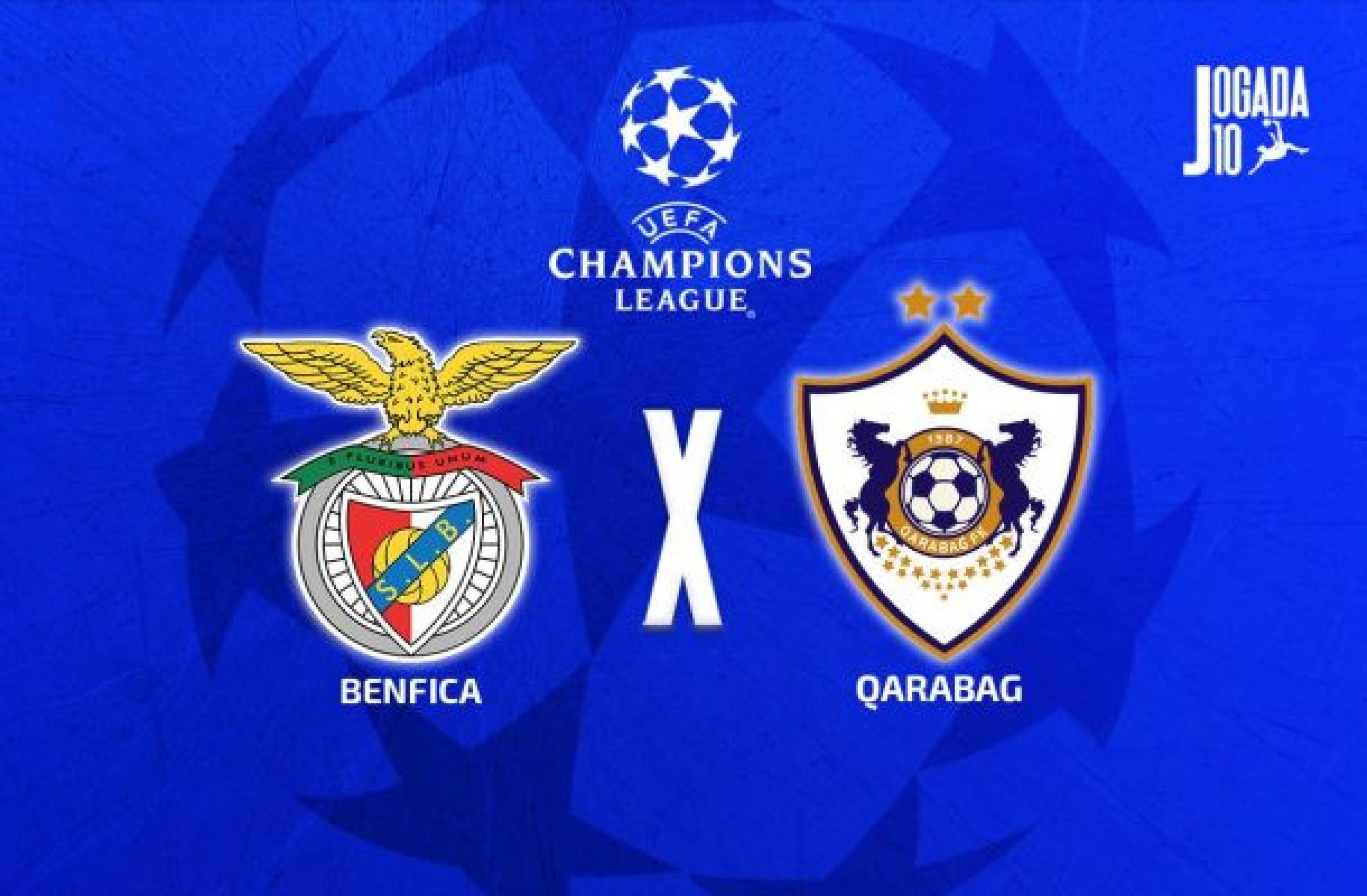 Benfica x Qarabag: onde assistir, escalações e arbitragem