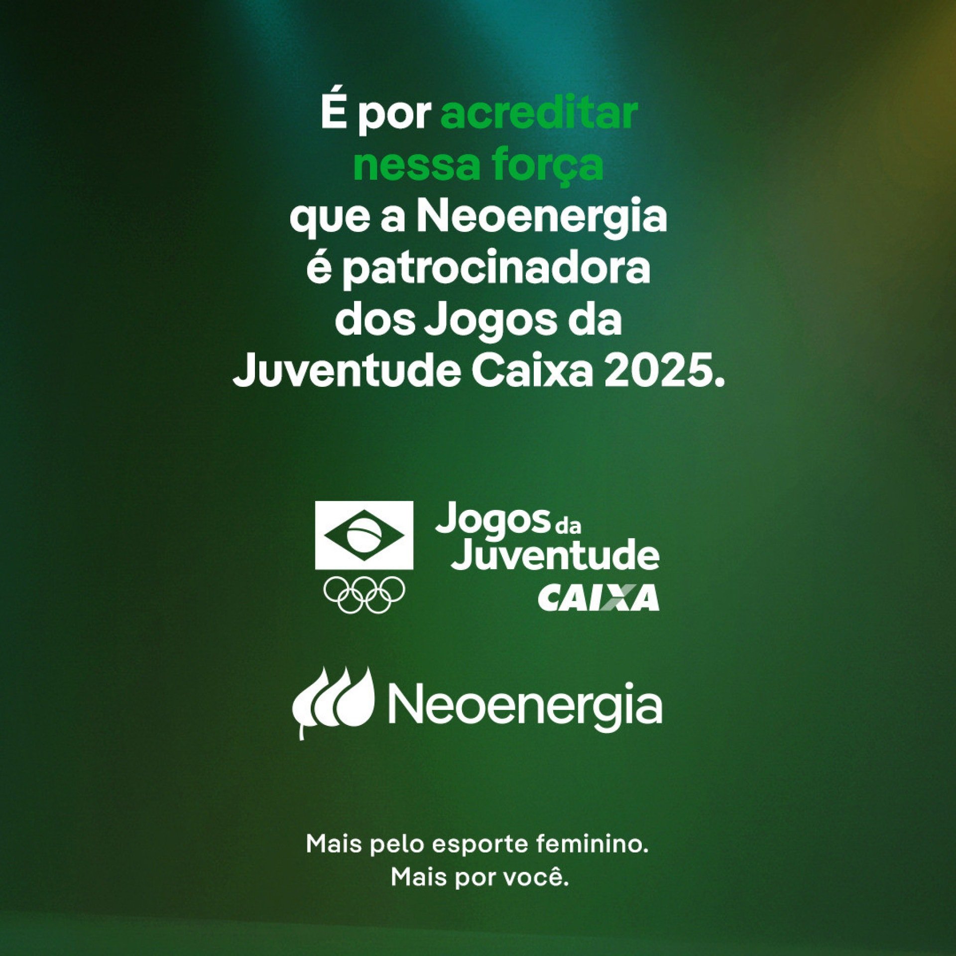 Neoenergia tem o prop&oacute;sito de promover o esporte feminino desde a base at&eacute; o alto rendimento