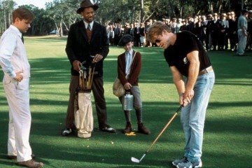 Robert Redford (D) dirige Matt Damon, Will Smith e J. Michael Moncrief em filme sobre golfe no filme The Legend Of Bagger Vance -  (crédito: Reprodução/The Legend Of Bagger Vance © 20TH CENTURY FOX)