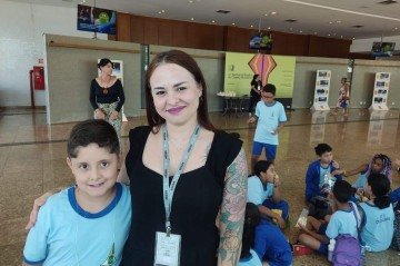 Samuel e Kayla depois do término da sessão