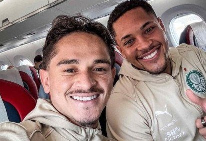 Registros apontam supostas desavenças entre Vitor Roque, atacante do Palmeiras, e Hercília, sua mãe -  (crédito: Foto: Reprodução / Instagram)