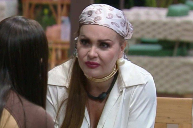 A Fazenda: Gaby Spanic chora e revela que foi amaldiçoada - (crédito: Reprodução/Record) A Fazenda: Gaby Spanic chora e revela que foi amaldiçoada - (crédito: Reprodução/Record)