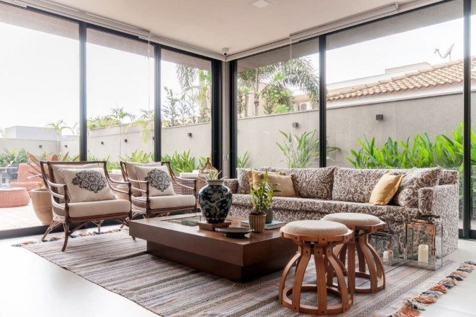 A primavera traz frescor e leveza para a decoração (Projeto: Paiva e Passarini Arquitetura | Imagem: Xavier Neto) -  (crédito: EdiCase)