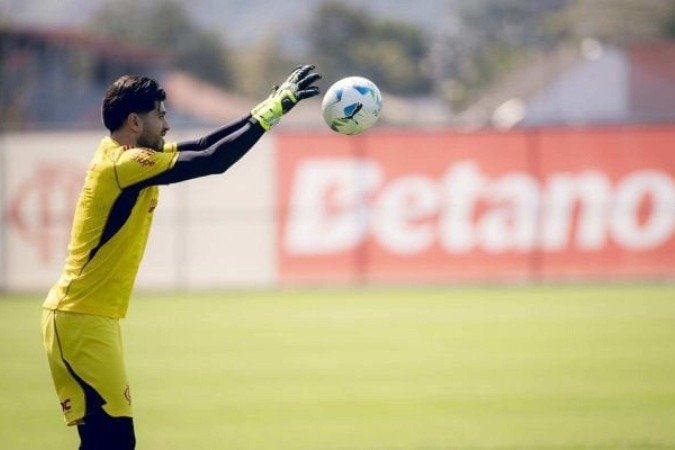 Rossi em treino do Flamengo -  (crédito: Foto: Adriano Fontes/Flamengo)
