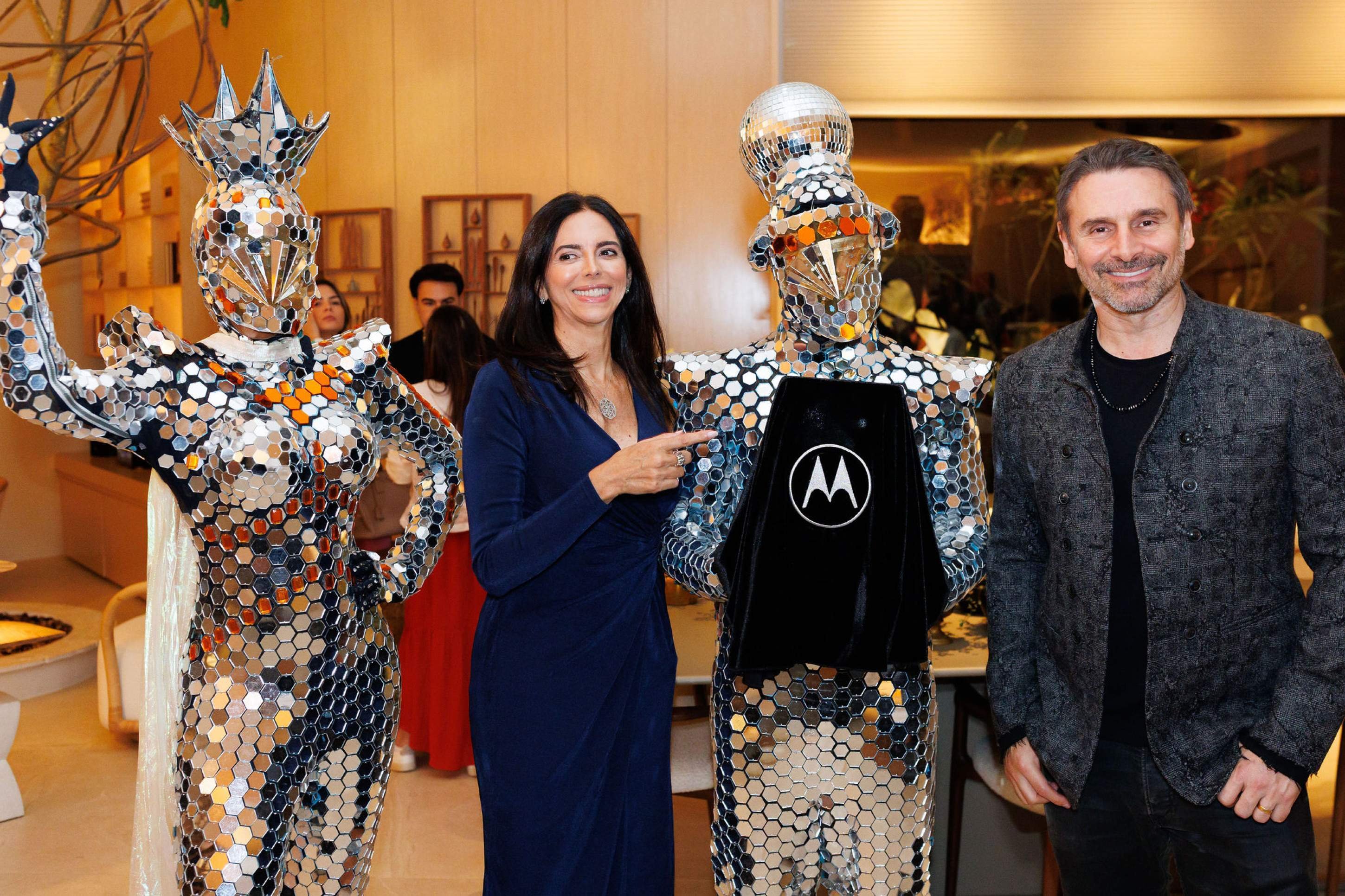 Murilo Rosa marcou presença no coquetel da operadora