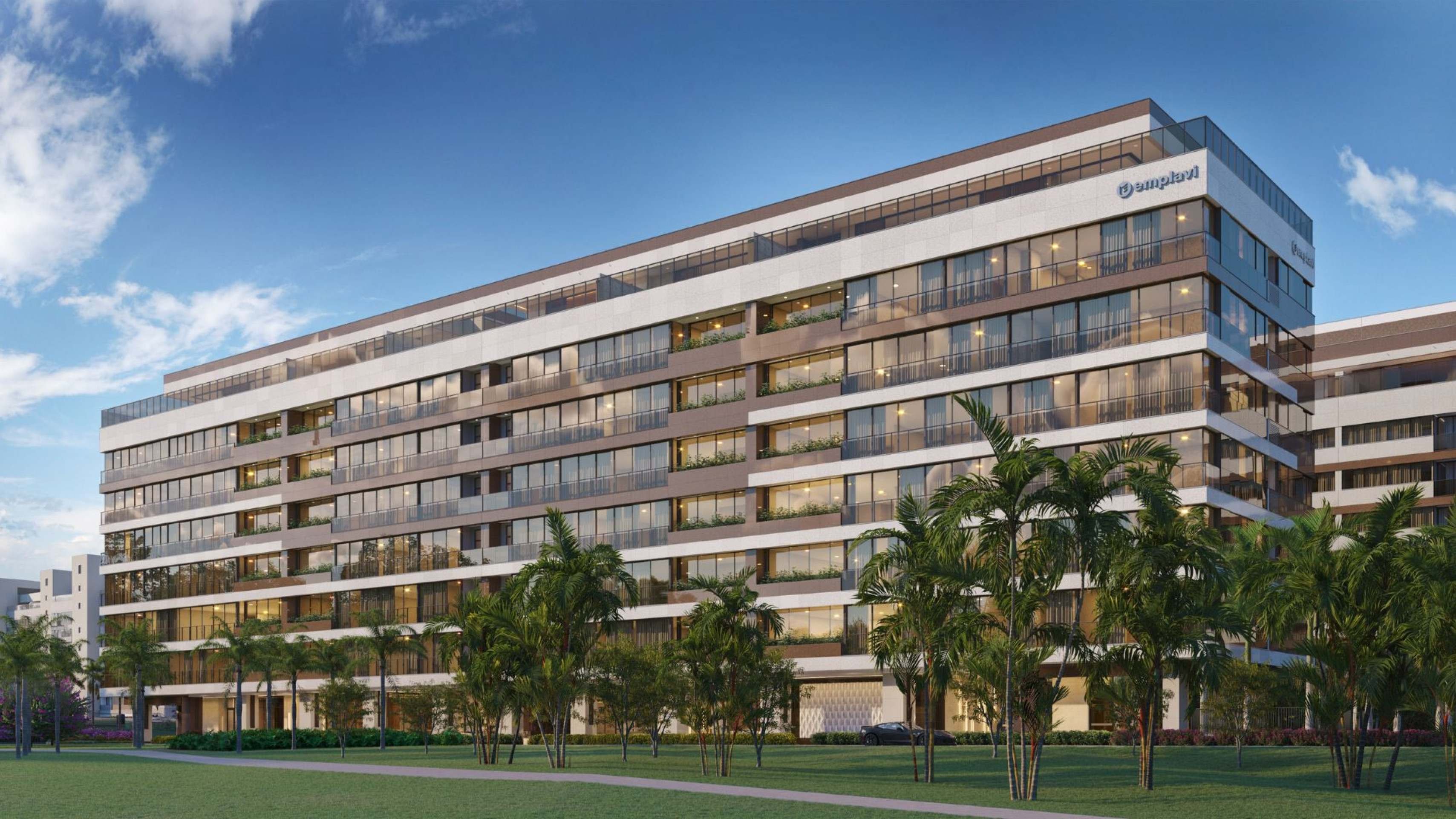 Residencial Diamante : At&eacute; 05 Su&iacute;tes com vista livre para o Parque das Sucupiras e o horizonte de Bras&iacute;lia