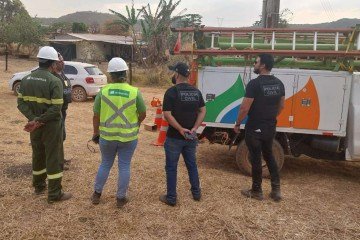Neoenergia e Polícia Civil fazem operação contra o furto de energia em fazenda processada por trabalho análogo à escravidão no DF -  (crédito: Divulgação/PCDF)