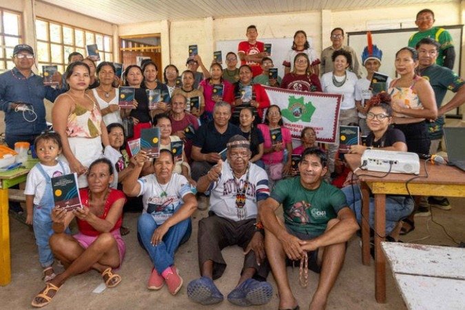 Povo Tikuna: acesso a Constituição e cidadania  -  (crédito: Pedro Federal/IDGlobal - Divulgação)