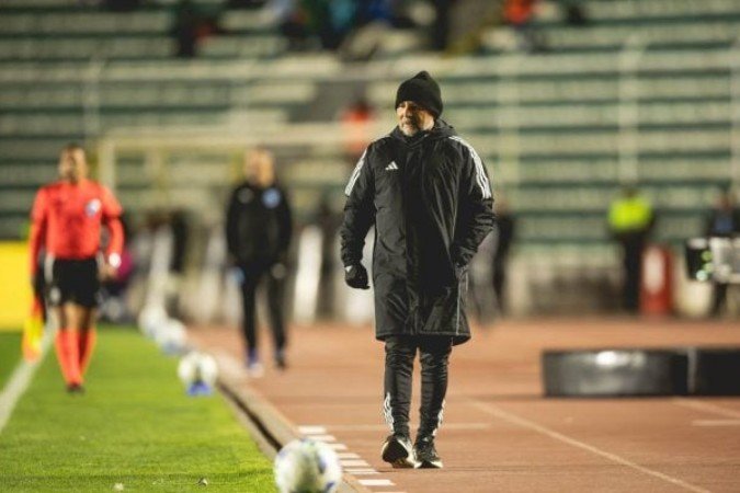 Atlético empatou com o Bolívar por 2 a 2, em La Paz, pelo jogo de ida das quartas de final da Sul-Americana -  (crédito: Foto: Pedro Souza/Atlético)