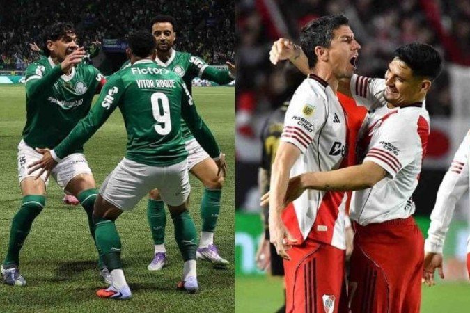 Palmeiras e River Plate se enfrentam pelas quartas de final da Copa Libertadores -  (crédito: Fotos: Cesar Greco / Palmeiras e Divulgação / River Plate)