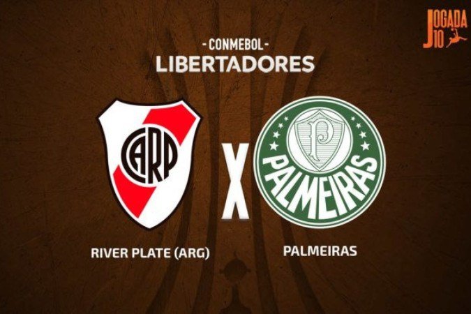 River Plate e Palmeiras se enfrentam pelas quartas de final da Copa Libertadores - (crédito: Foto: Arte/Jogada 10) River Plate e Palmeiras se enfrentam pelas quartas de final da Copa Libertadores - (crédito: Foto: Arte/Jogada 10)