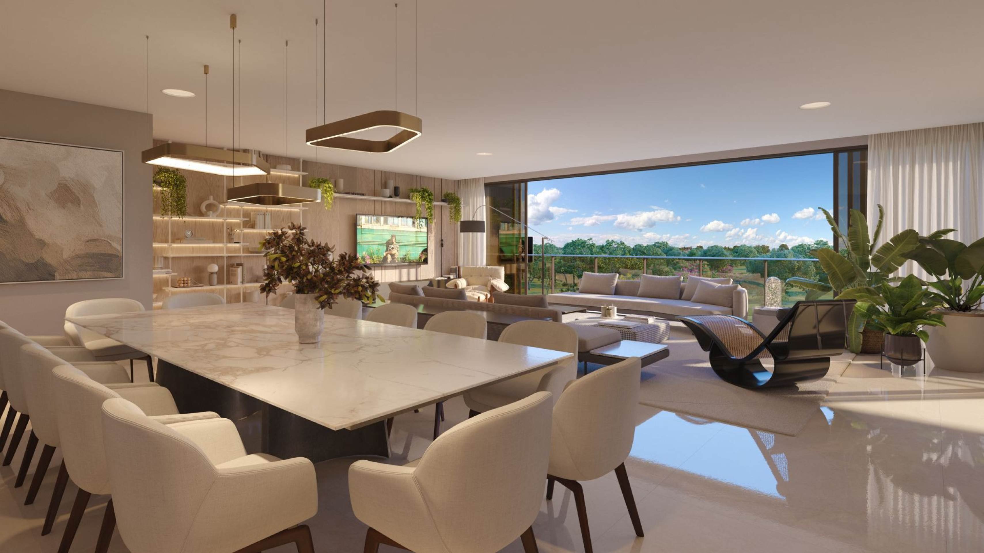 Residencial Diamante : At&eacute; 05 Su&iacute;tes com vista livre para o Parque das Sucupiras e o horizonte de Bras&iacute;lia