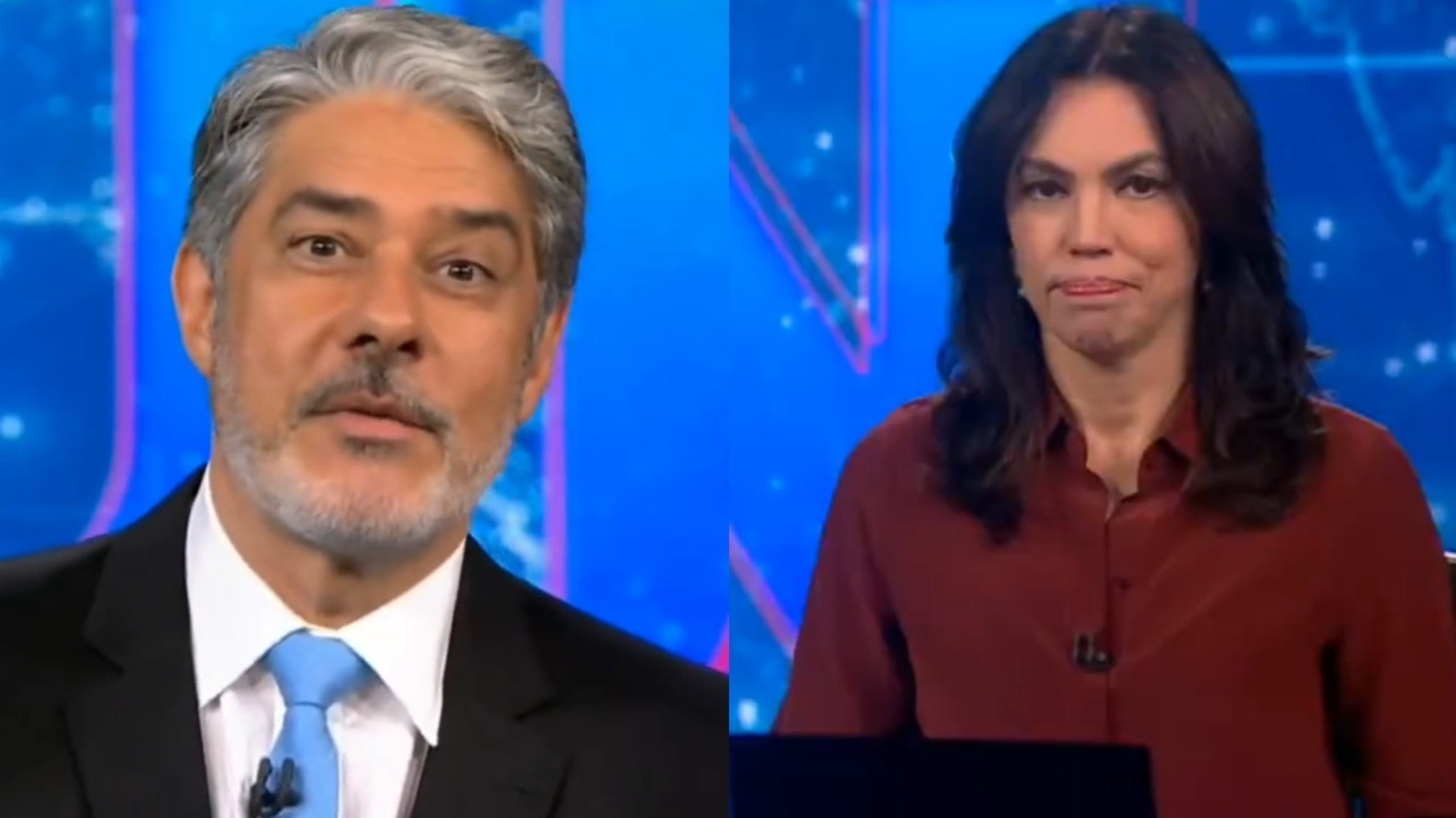 Willian Bonner e Ana Paula ironizam PEC da Blindagem no JN