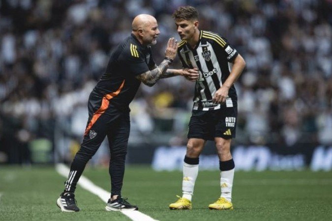 Sampaoli  -  (crédito: Foto: Pedro Souza / Atlético)