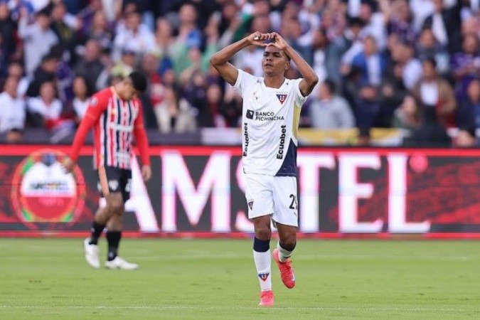 São Paulo não conseguiu aproveitar as oportunidades e saiu derrotado de Quito -  (crédito: Foto: Divulgação/Conmebol)