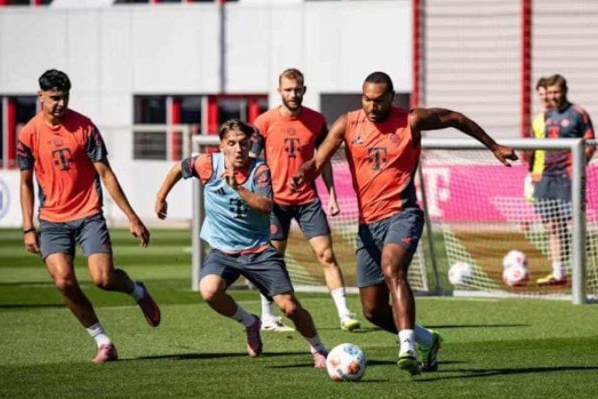 Jogadores do Bayern de Munique durante treinamento da equipe - (crédito: Foto: Divulgação) Jogadores do Bayern de Munique durante treinamento da equipe - (crédito: Foto: Divulgação)