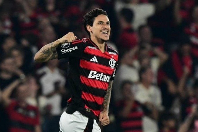 PEDRO – Ótimo primeiro tempo, fazendo um belo e raçudo gol aos 15 segundos, sempre com qualidade no toque de bola e no pivô, e quase marcando outro tento. No segundo tempo, muito marcado, teve poucas oportunidades. Saiu aos 27 da etapa final para a entrada de Bruno Henrique. NOTA 7,5. Foto: Gilvan de Souza / Flamengo