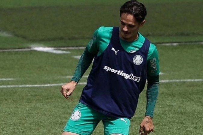 Khellven assumiu a titularidade na lateral direita alviverde  -  (crédito: Foto: Cesar Greco/Palmeiras)