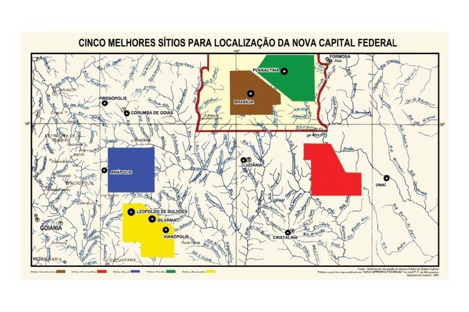O relatório final e conclusivo da Comissão de Localização da Nova Capital Federal, presidida pelo Marechal Josão Pessoa, com minucioso e amplo detalhamento - (crédito: Material cedido ao Correio) O relatório final e conclusivo da Comissão de Localização da Nova Capital Federal, presidida pelo Marechal Josão Pessoa, com minucioso e amplo detalhamento - (crédito: Material cedido ao Correio)