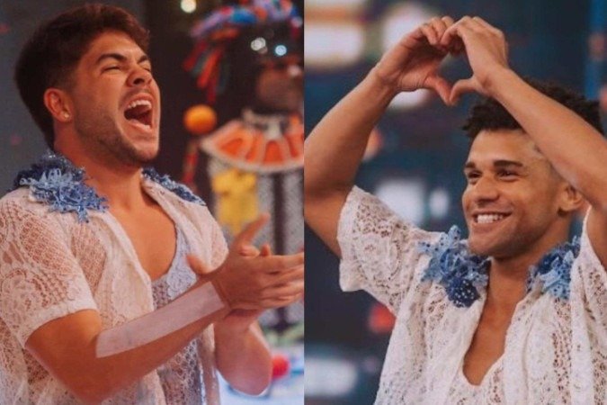 Participantes do 'Dança dos Famosos' são flagrados aos beijos; veja -  (crédito: TV Globo)